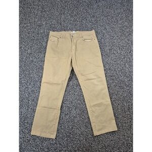 Peter Millar Ultimate Sateen Pants Mens 40x30 Tan Straight Leg Cotton‎ Stretch